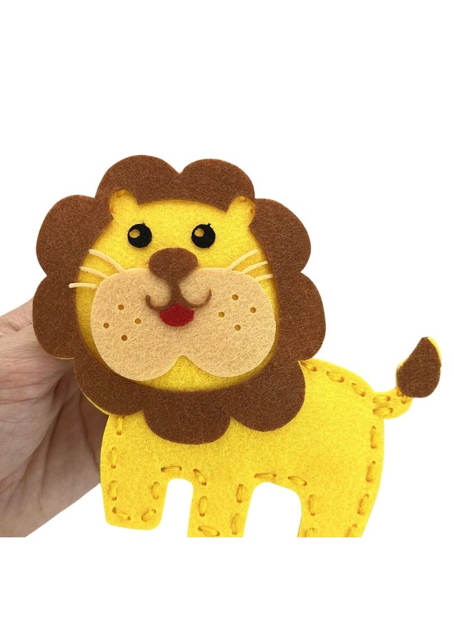 Capstro DIY Plush Animal Sewing Kit – Easy Hand-Threading Craft Set for Kids with Soft Cloth Pieces, Needle, Thread & Stuffing – Early Education Sewing Activity for Creativity, Motor Skills & Fun Learning - Image 3